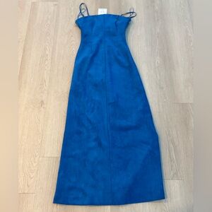 Zara Blue Women's suede looking Dress in stores now